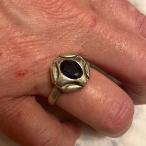 Iolite ring 925 sterling silver